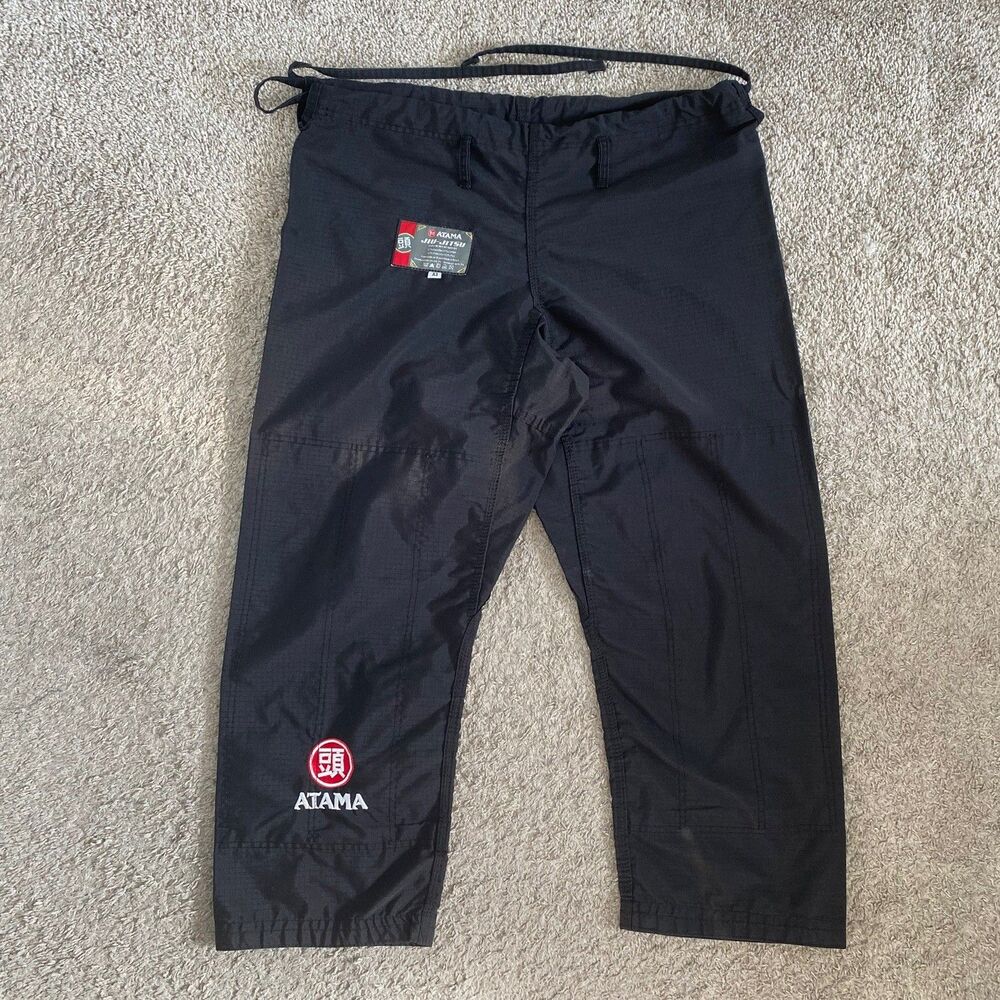 Atama BJJ Gi Kimono A3 XL Black Mens Adult Jiu Jitsu Pants Brazil